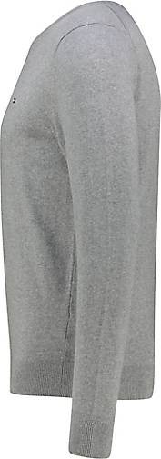 TOMMY HILFIGER Herren Strickpullover V-Kragen Baumwolle/Kaschmir Regular Fit