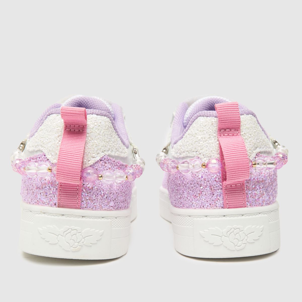 Lelli Kelly vita & lila gioiello flickor juniorsneakers