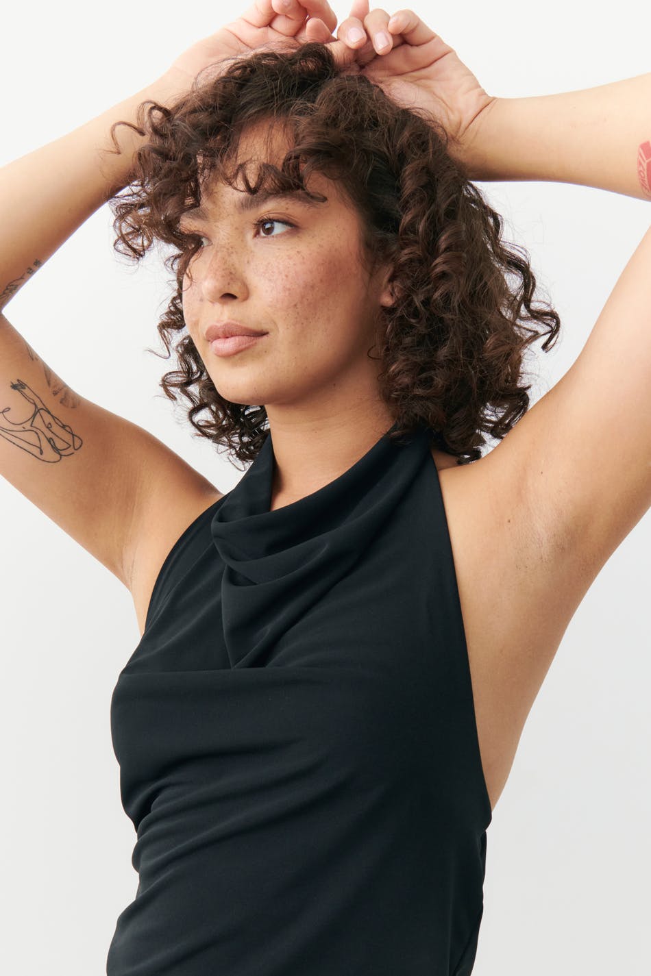 Drapy halterneck tanktop