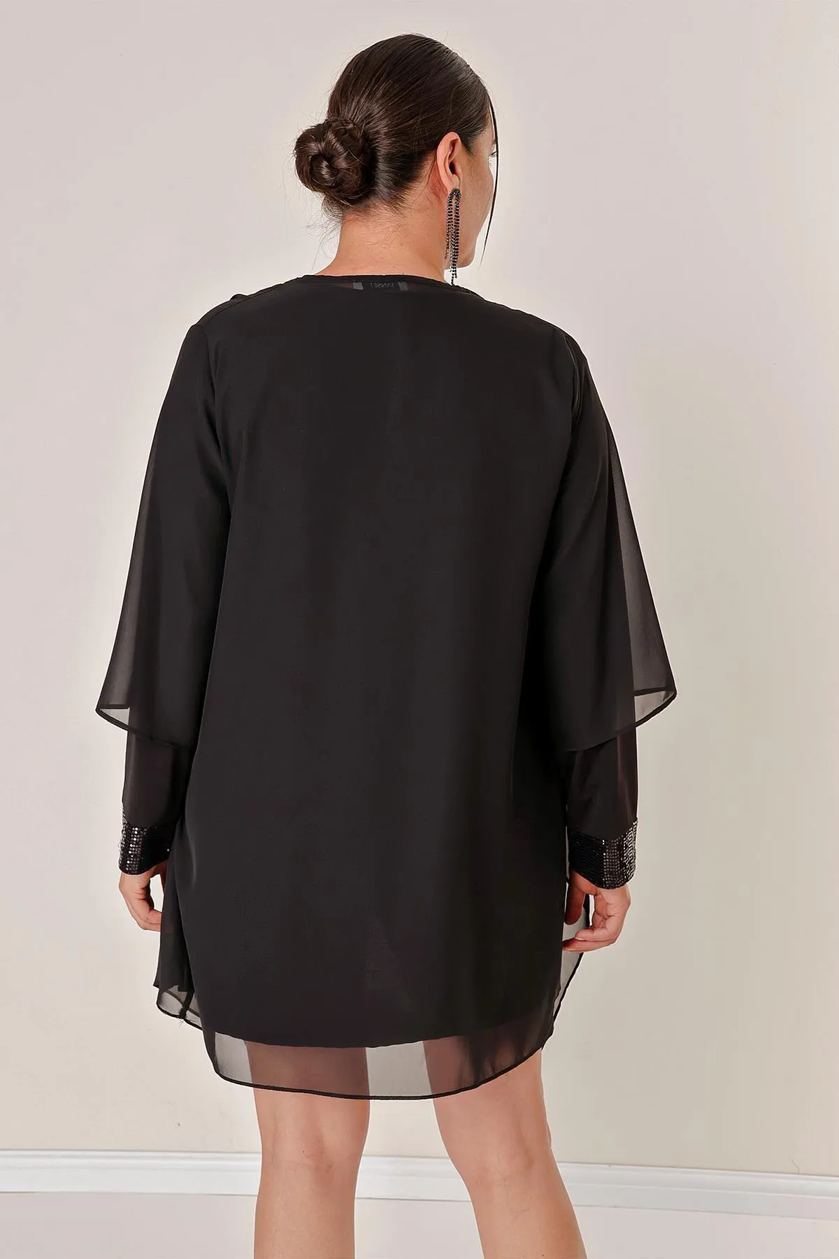 By Saygı  ifon Pulpayet Plus Size 2-teiliges Set