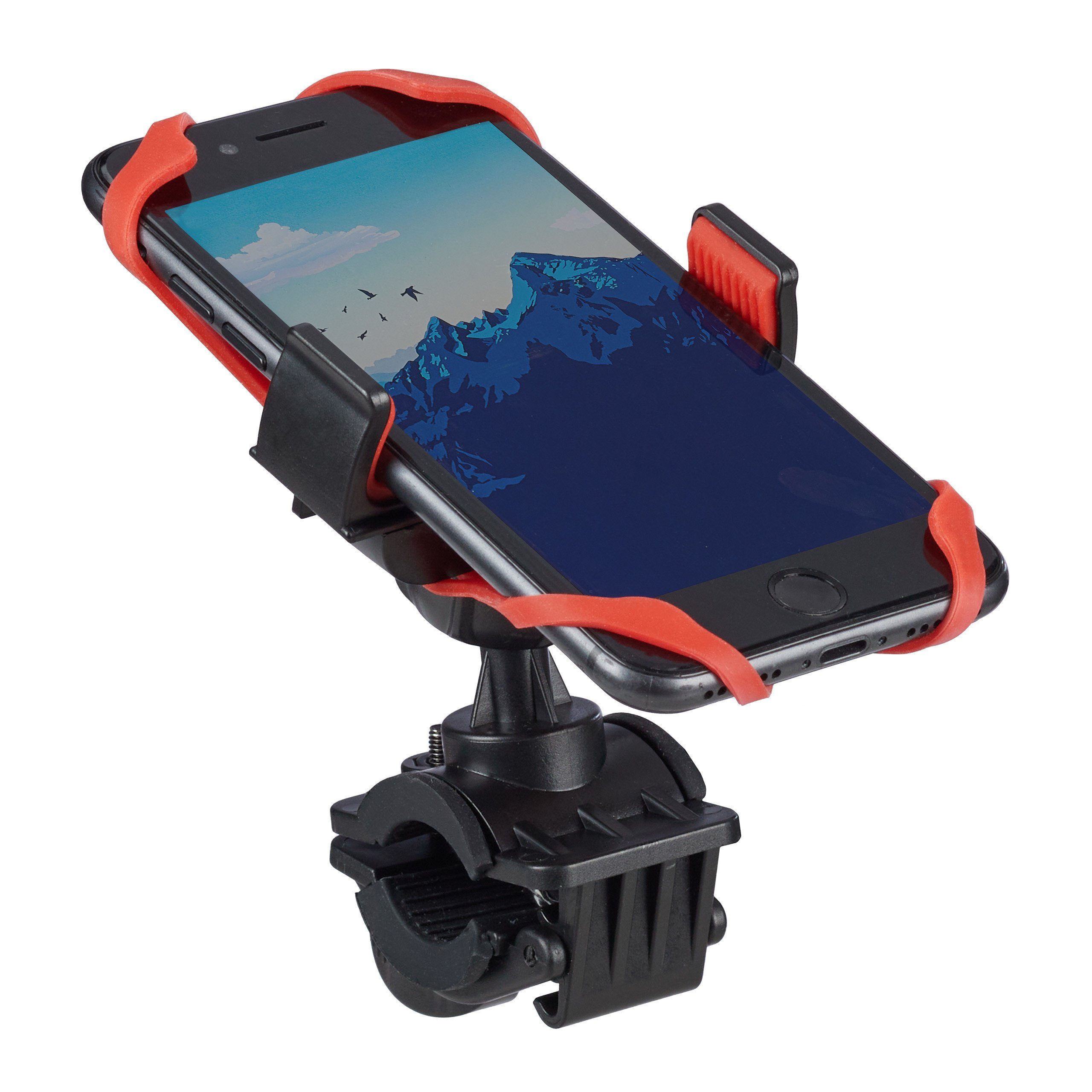 relaxdays Handyhalterung fürs Fahrrad Smartphone-Halterung