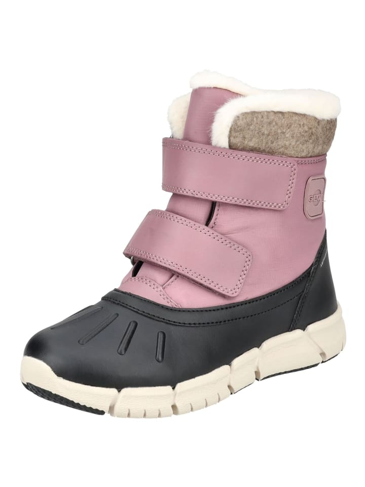 Geox Stiefelette in Schwarz/Rosa günstig kaufen