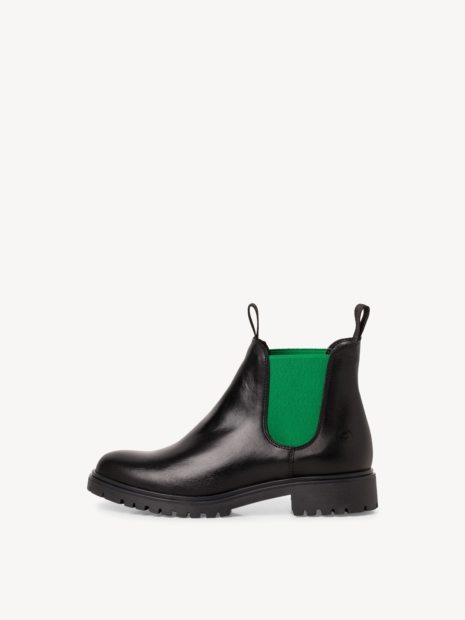 Bottine Chelsea en cuir - noir