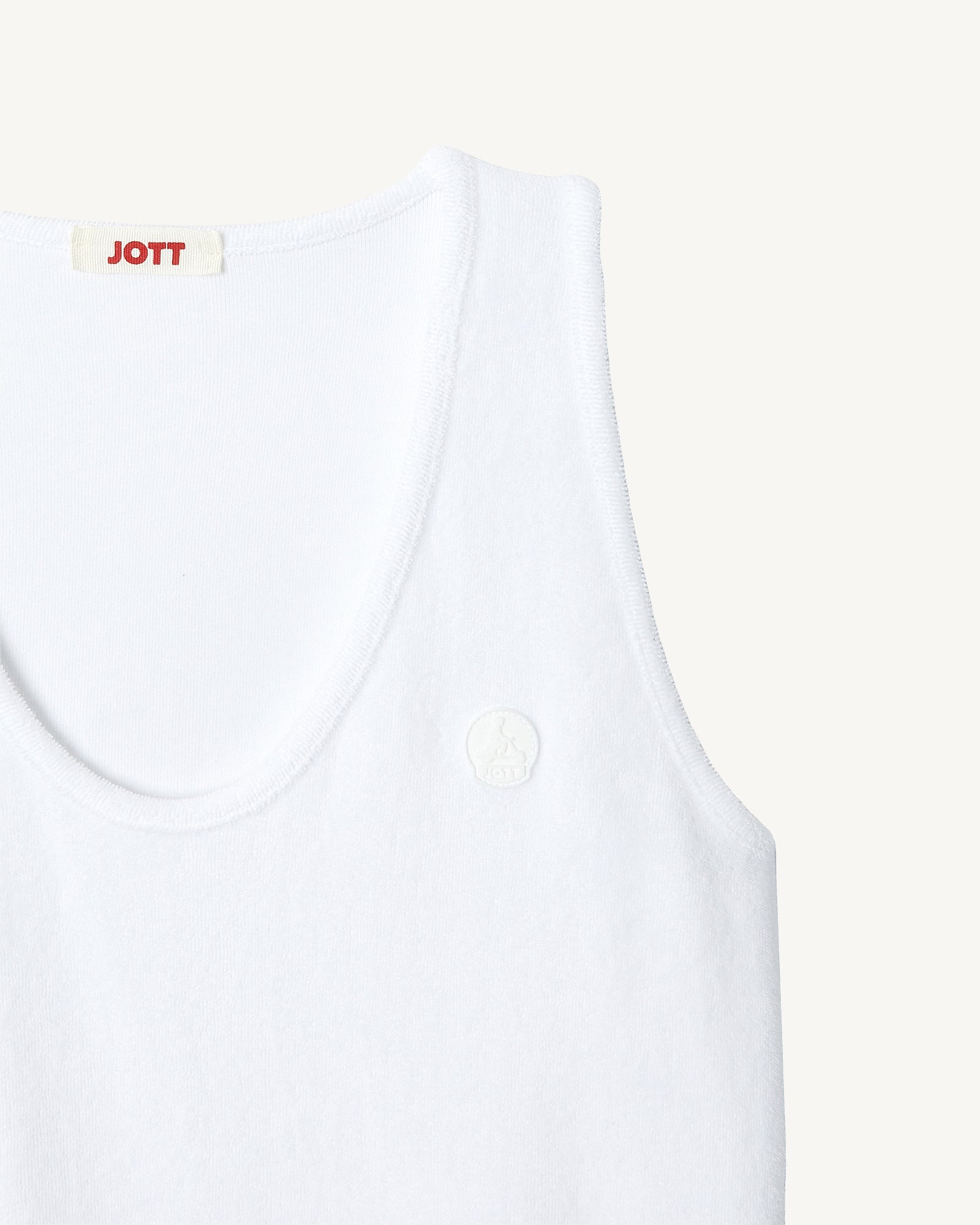 Robe longue ceinturée éponge Blanc Ibiza