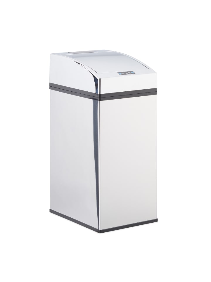relaxdays Sensor Mülleimer in Silber - 7 l günstig kaufen onesize