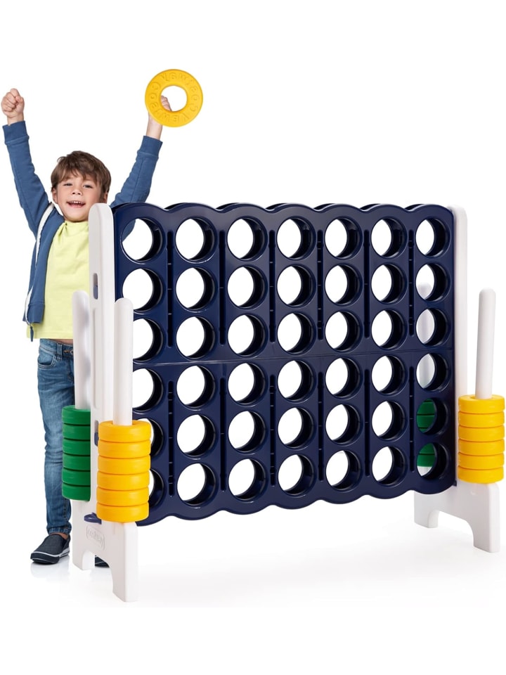 COSTWAY Vier-Gewinnt Spiel in Grau günstig kaufen 120 cm