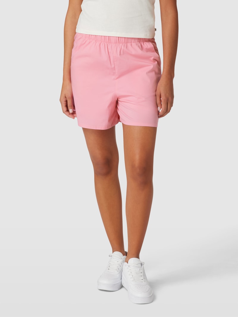 Shorts mit elastischem Bund in hellrosa