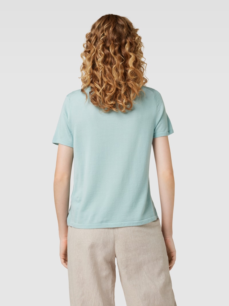 T-Shirt aus Schurwolle Modell 'COLLECTIONS A' in petrol