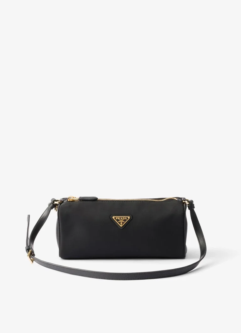 Prada Re-Nylon shoulder bag with leather details