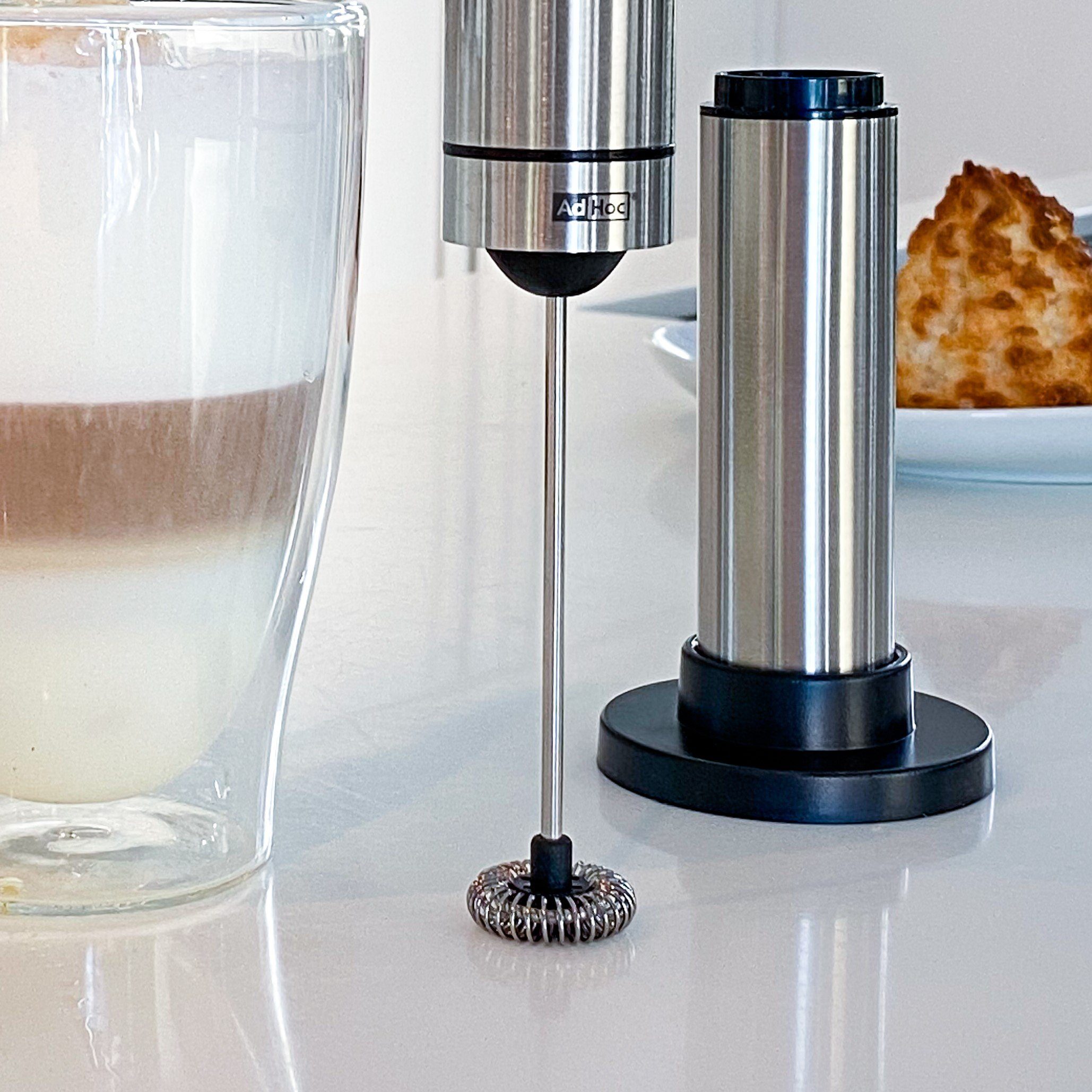 AdHoc Milchaufschäumer RAPIDO, für Milchschaum, Saucen, Cocktails