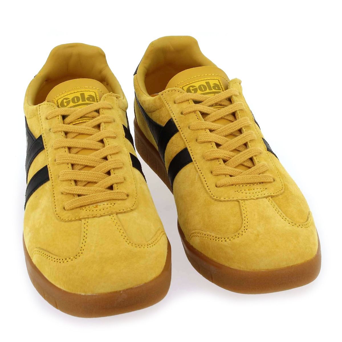Gola  HURRICANE SUEDE CMB046 - Jaune Noir
