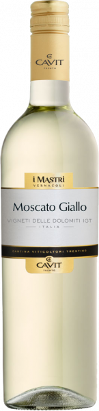 Cavit Moscato Giallo Vigneti delle Dolomiti IGT Mastri Vernacoli Italien trocken - 6er Karton