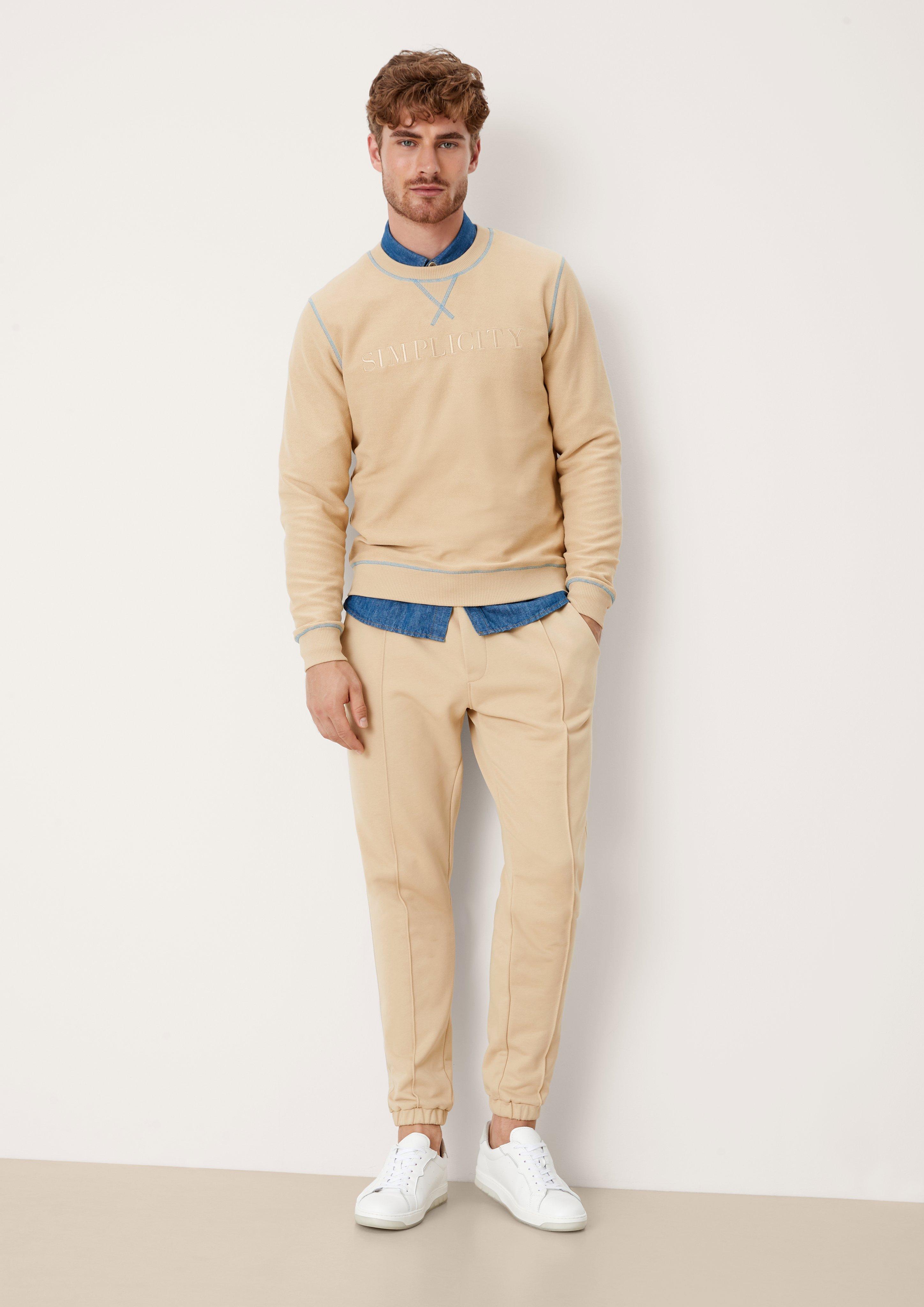 Sweatshirt mit Kontrast-Naht  2125439-81D5