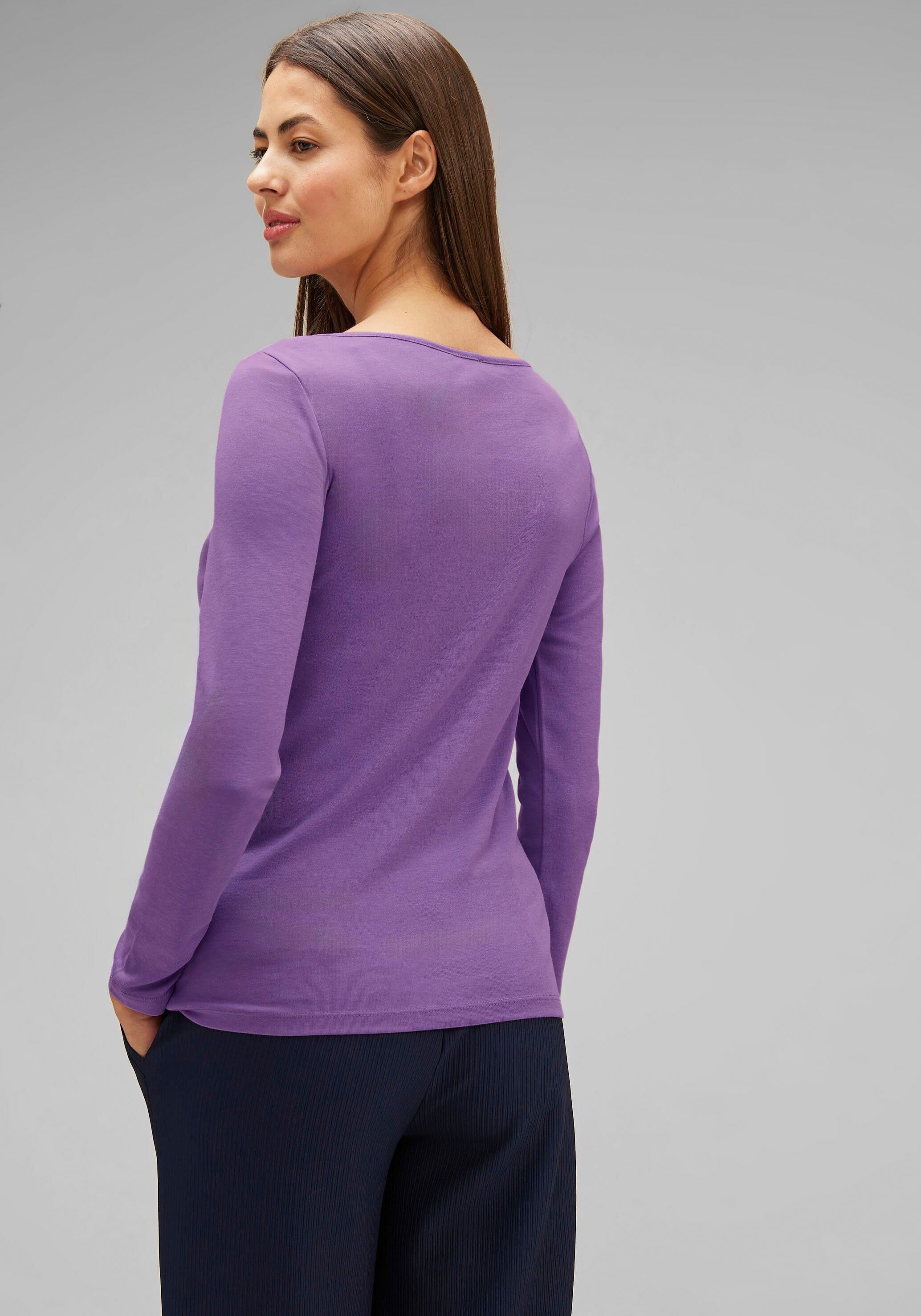 STREET ONE Langarmshirt Basic Langarmshirt in softer Qualität