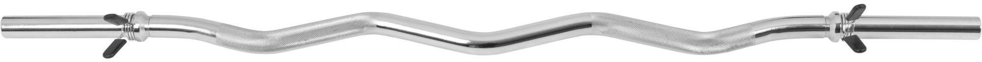 GORILLA SPORTS Curlstange SZ Curlstange in Chrom 120 cm Federverschluss, Chrom, Stahl, 120 cm (3-tlg)