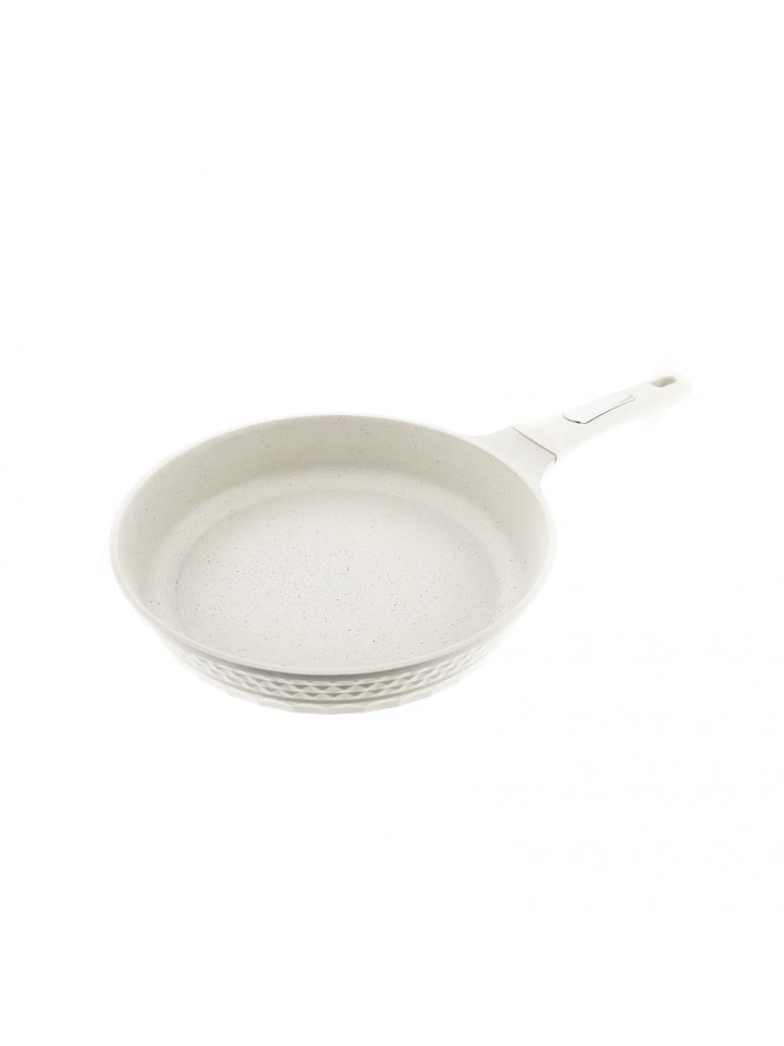 Almina Bratpfanne mit Glasdeckel Ø28 cm in Creme günstig kaufen onesize