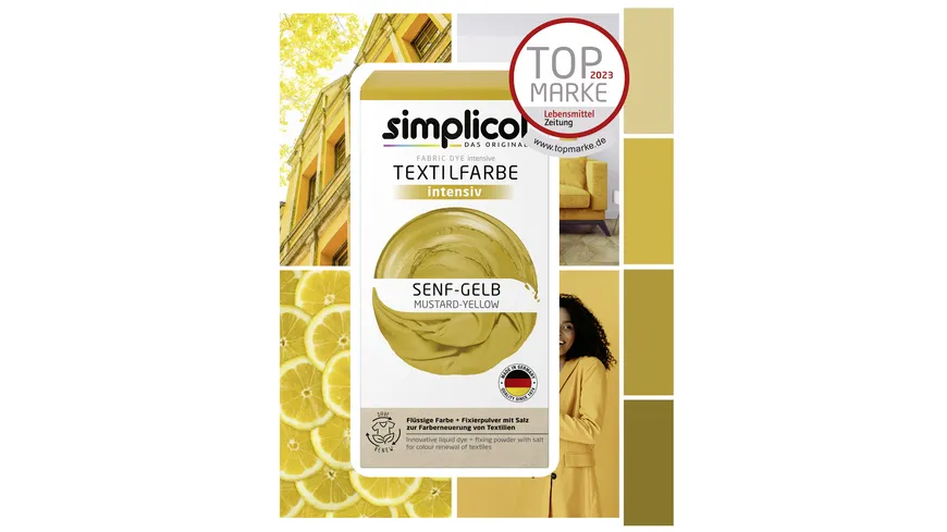 Simplicol Textilfarbe Intensiv Senf-Gelb 150 ml