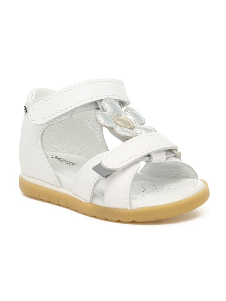 Bartek Leder-Sandalen in Weiß günstig kaufen