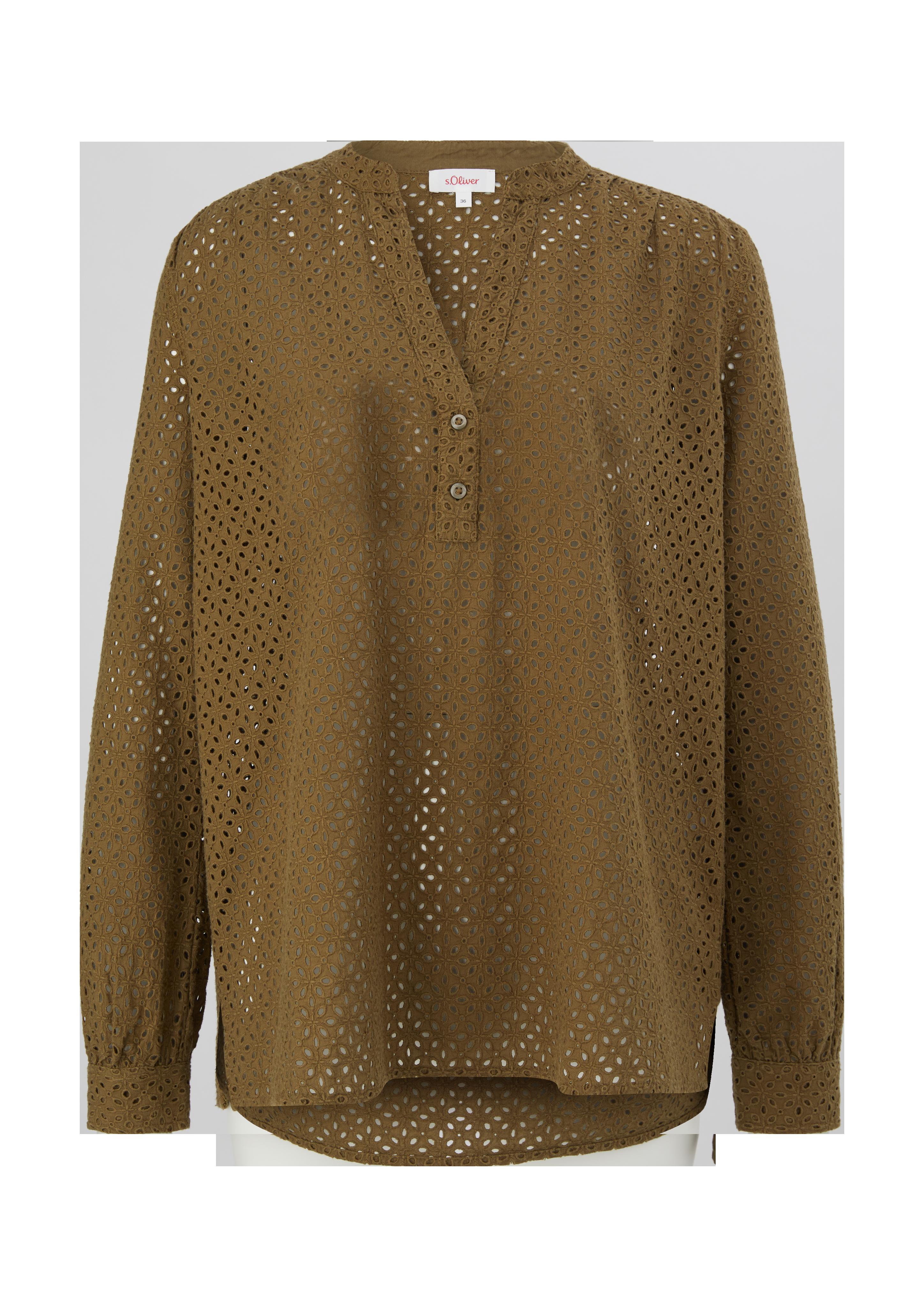 Bluse mit Lochstickerei  2128352-77L4