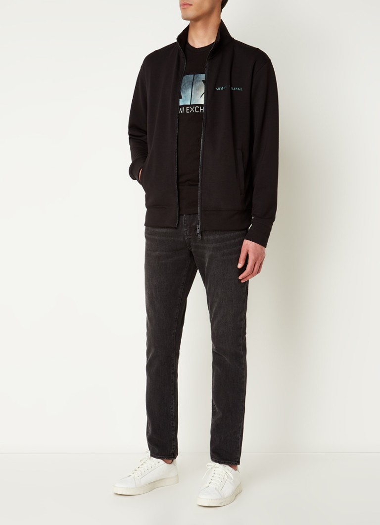 Armani Exchange Sweat jacket with logo print