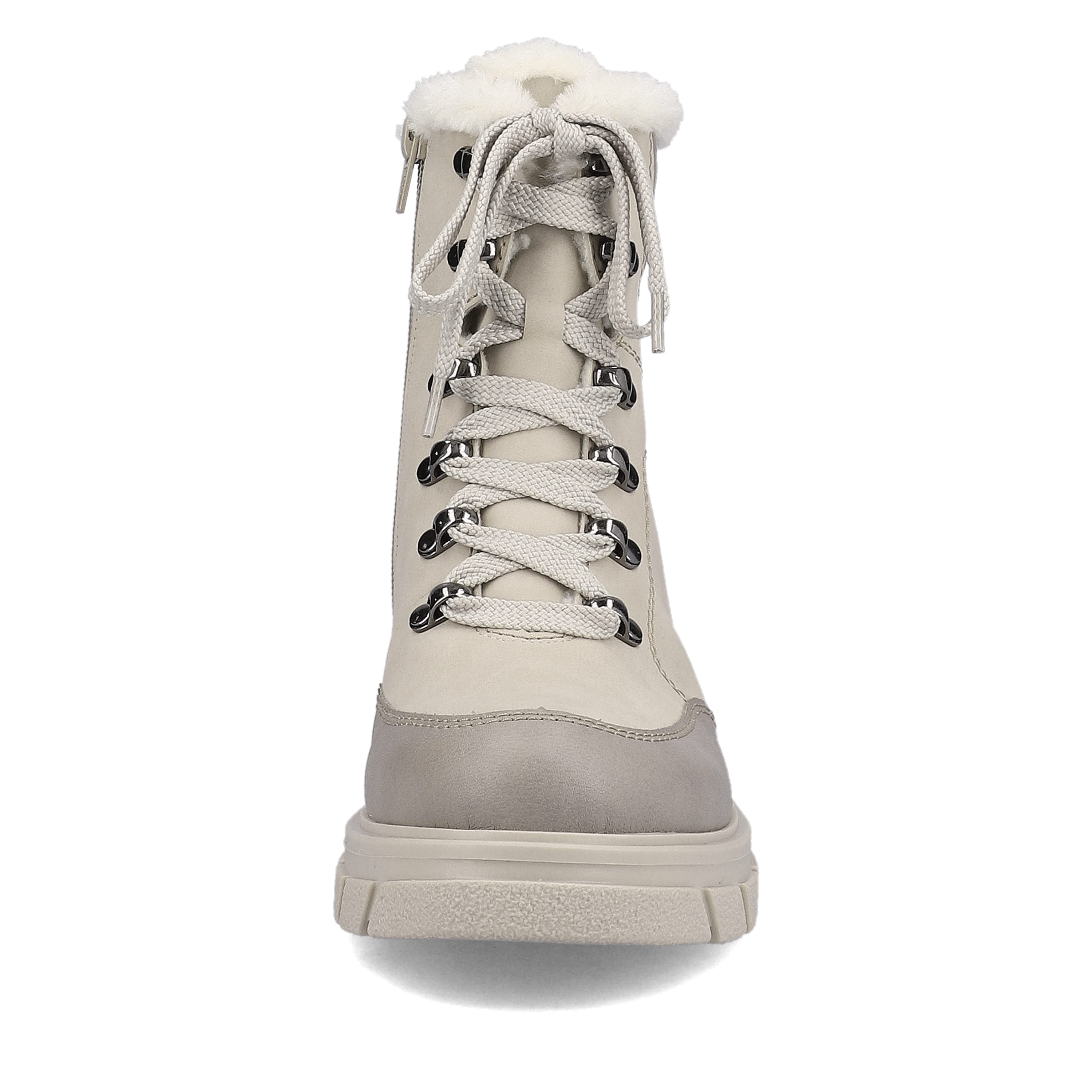 Rieker Damen Schnürstiefel hellbeige