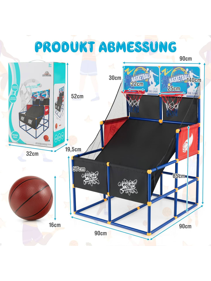 COSTWAY Arcade Basketball in Bunt günstig kaufen 90 x 90 cm