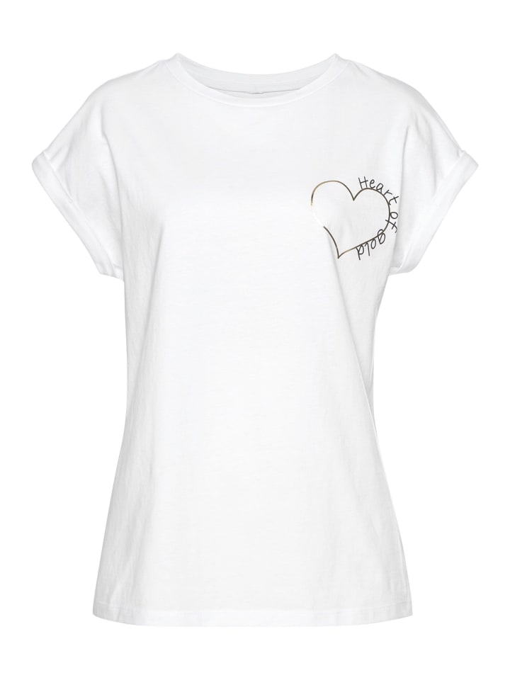 LASCANA T-Shirt in weiß günstig kaufen