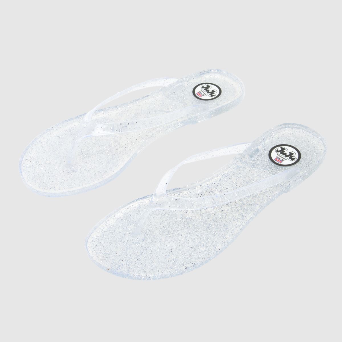 JUJU JELLIES flip-flop szandálok ezüst színben
