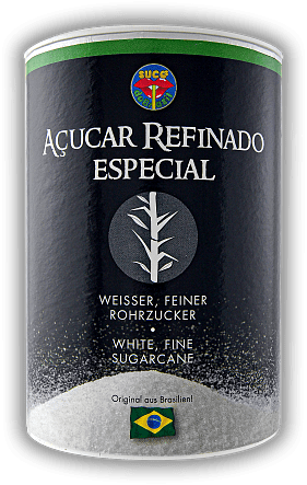 Weisser Rohrzucker Acucar Refinado Especial Guarani 250 g Dose Weisser Rohrzucker Acucar Refinado Especial Guarani 250 g Dose  250	 Gramm
