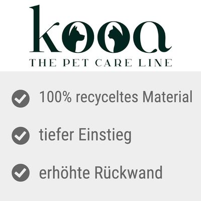 kooa Schalentoilette aus 100% recyceltem Plastik