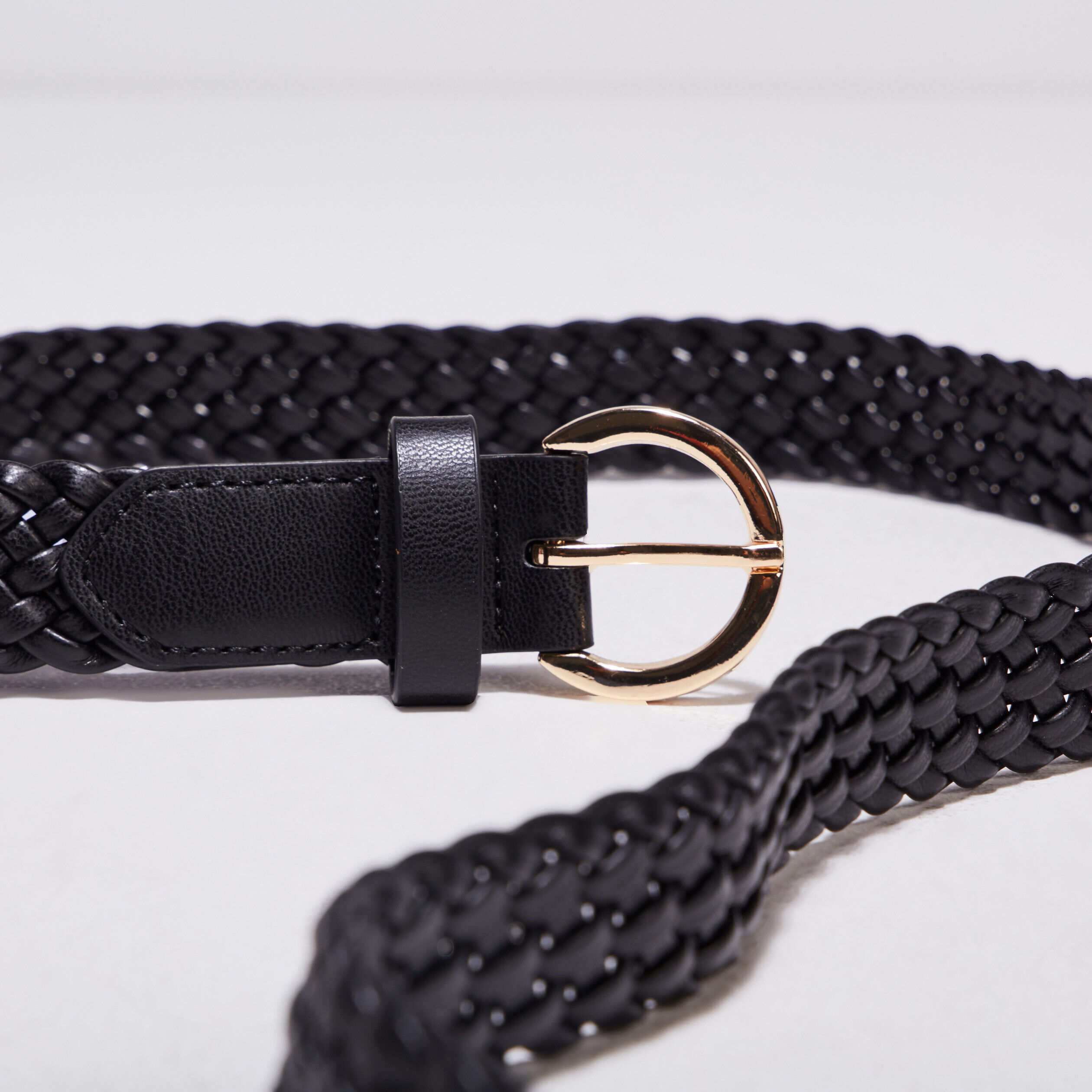 Ceinture tressée noir femme | Cache Cache