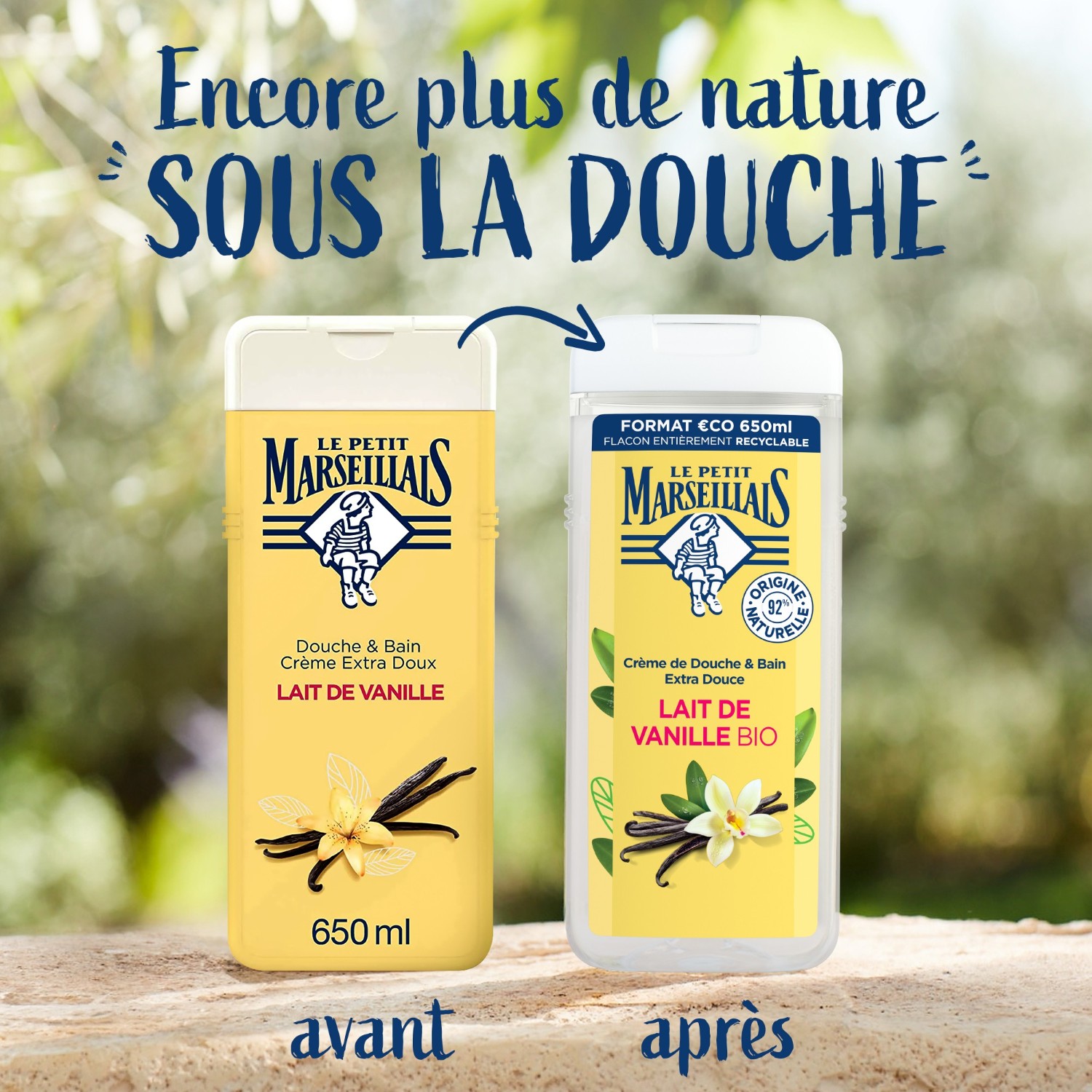 Le Petit Marseillais Gel de Ducha Extra Suave con Leche de Vainilla Bio