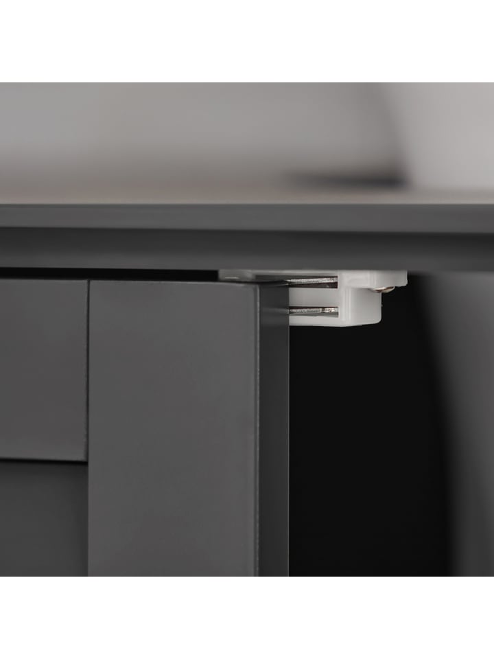 SoBuy Waschbeckenunterschrank in Dunkelgrau - (B)60 x (H)58 x (T)35cm günstig kaufen onesize