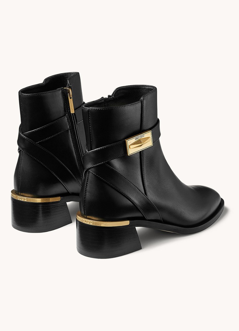 Jimmy Choo  Diantha enkellaarsje van kalfsleer