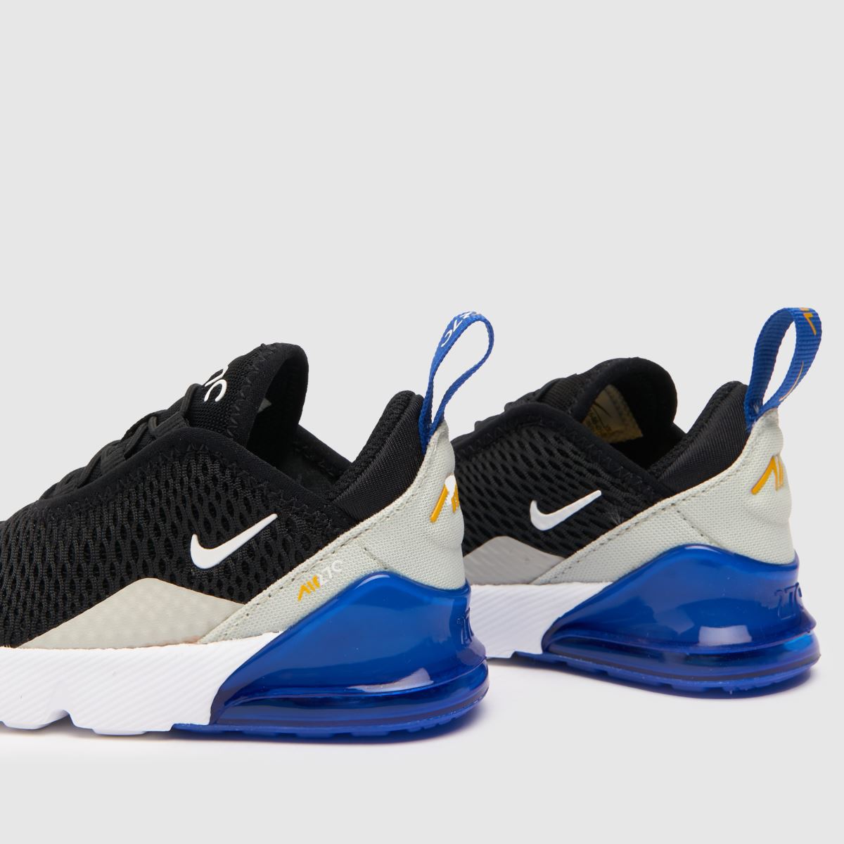 Nike svarta och grå Air Max 270 pojkar småbarnsskor