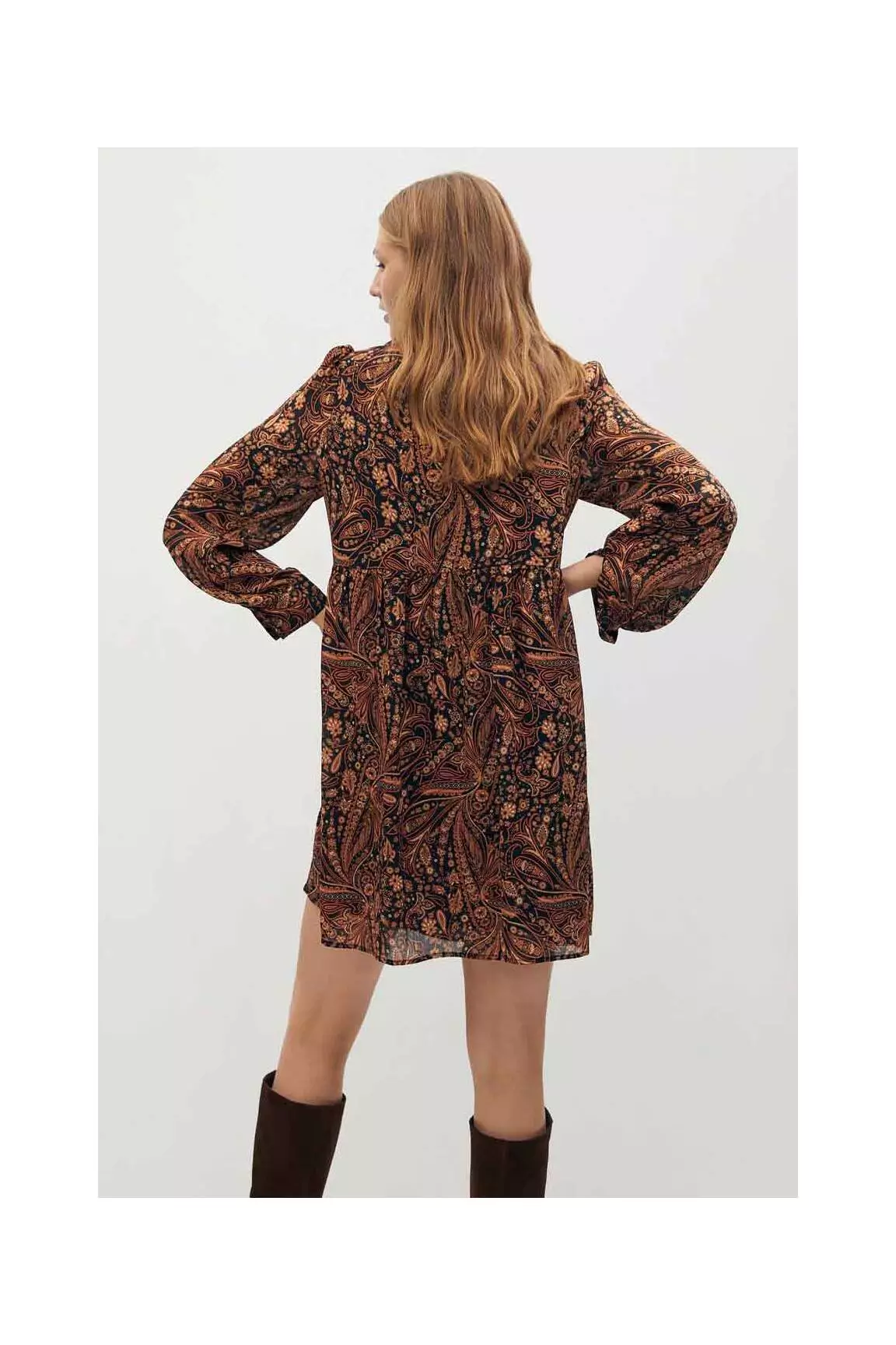 Mango Robes Courtes Femme couleur marron