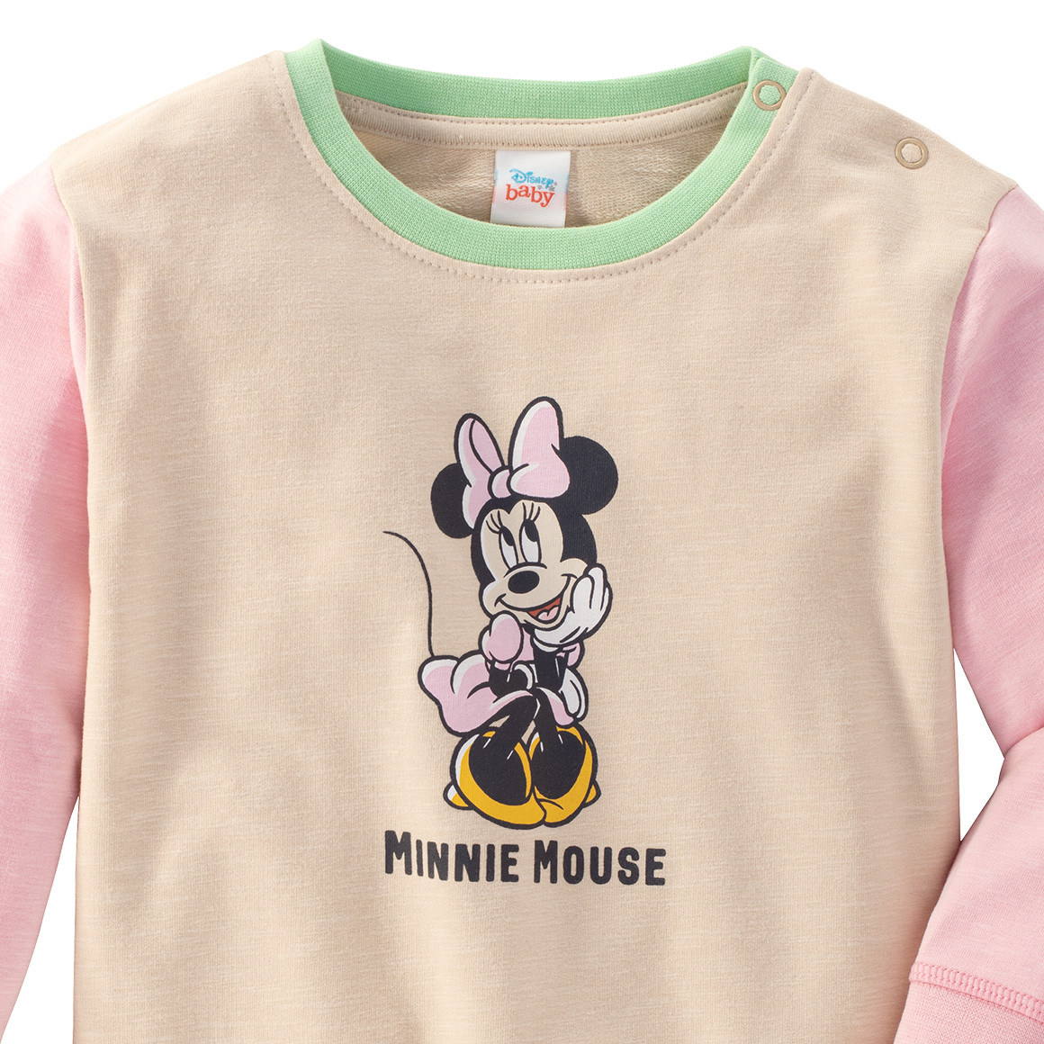 Minnie Maus Sweatshirt mit Farbteiler
