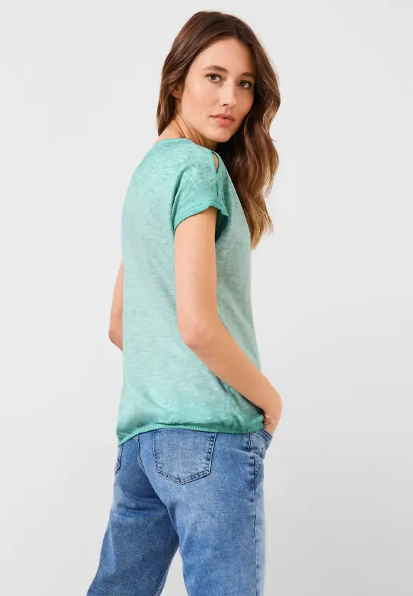 CECIL T-Shirt mit Knopfdessin