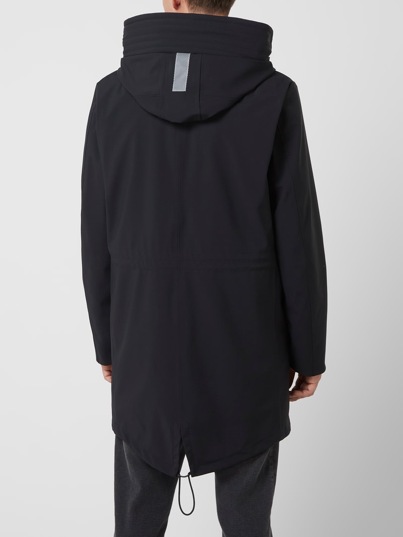 Parka mit Wattierung Modell 'Kaska' in schwarz