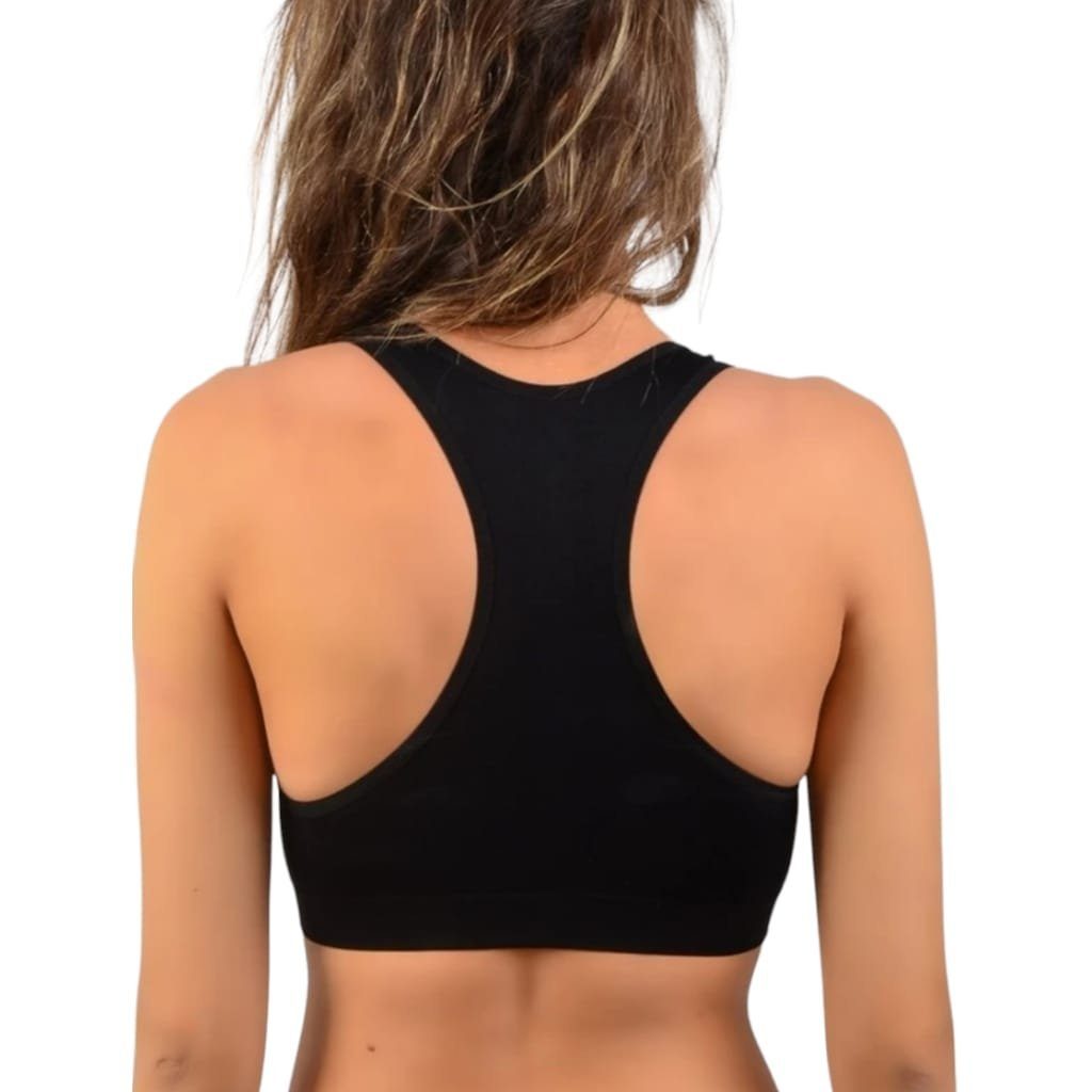 Elite Life Sport-Bustier 2 Stück Damen Sport BH nahtlos Bustier Seamless BH nahtlos, Mikrofaser