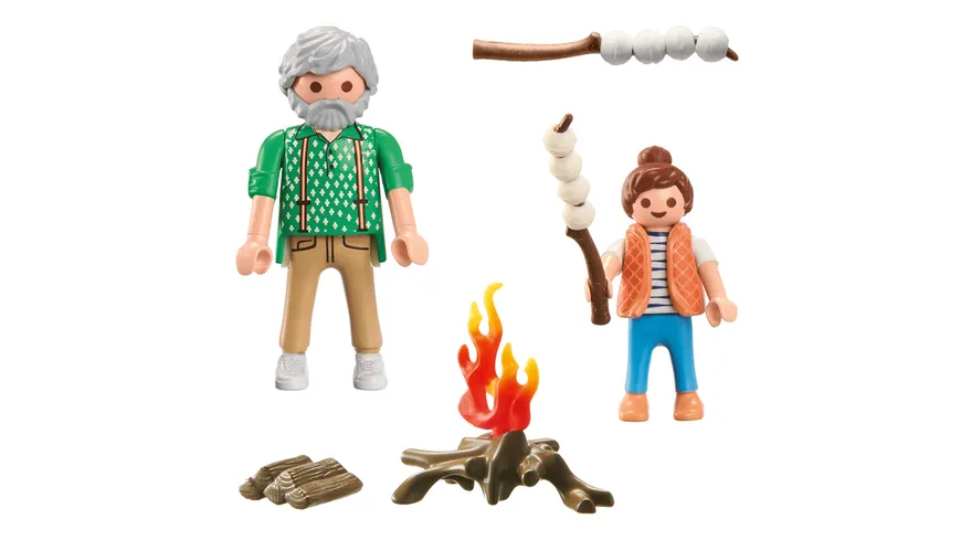 PLAYMOBIL 71513 - my Life - Lagerfeuer mit Marshmallows