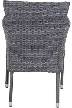 Siena Garden Gartensessel Padova II, Dining Sessel, stone-grey, inkl. Kissen