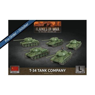 T-34 Tank Company (x5 Plastic)