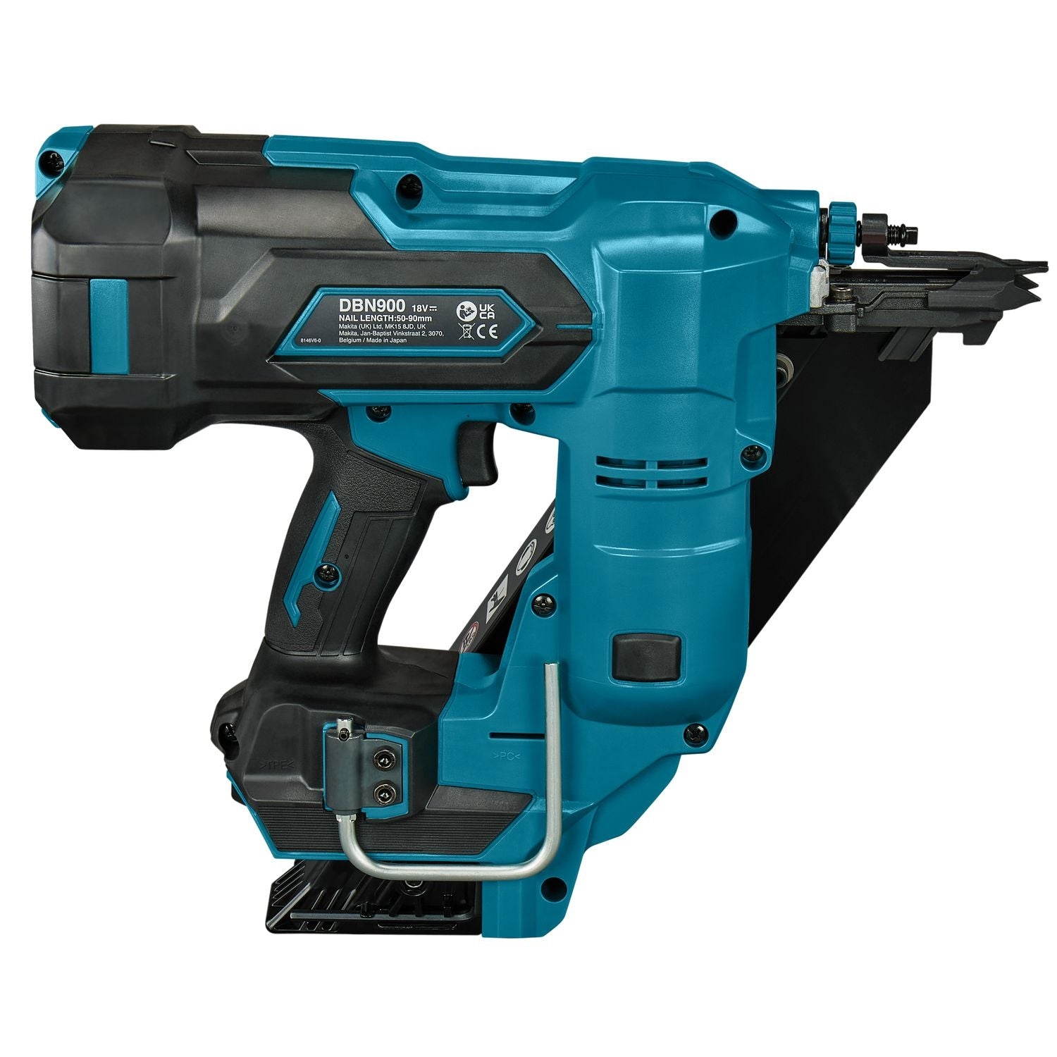 Capsator cu acumulator Makita DBN900ZK 18V fără baterii și încărcător 50-90 mm