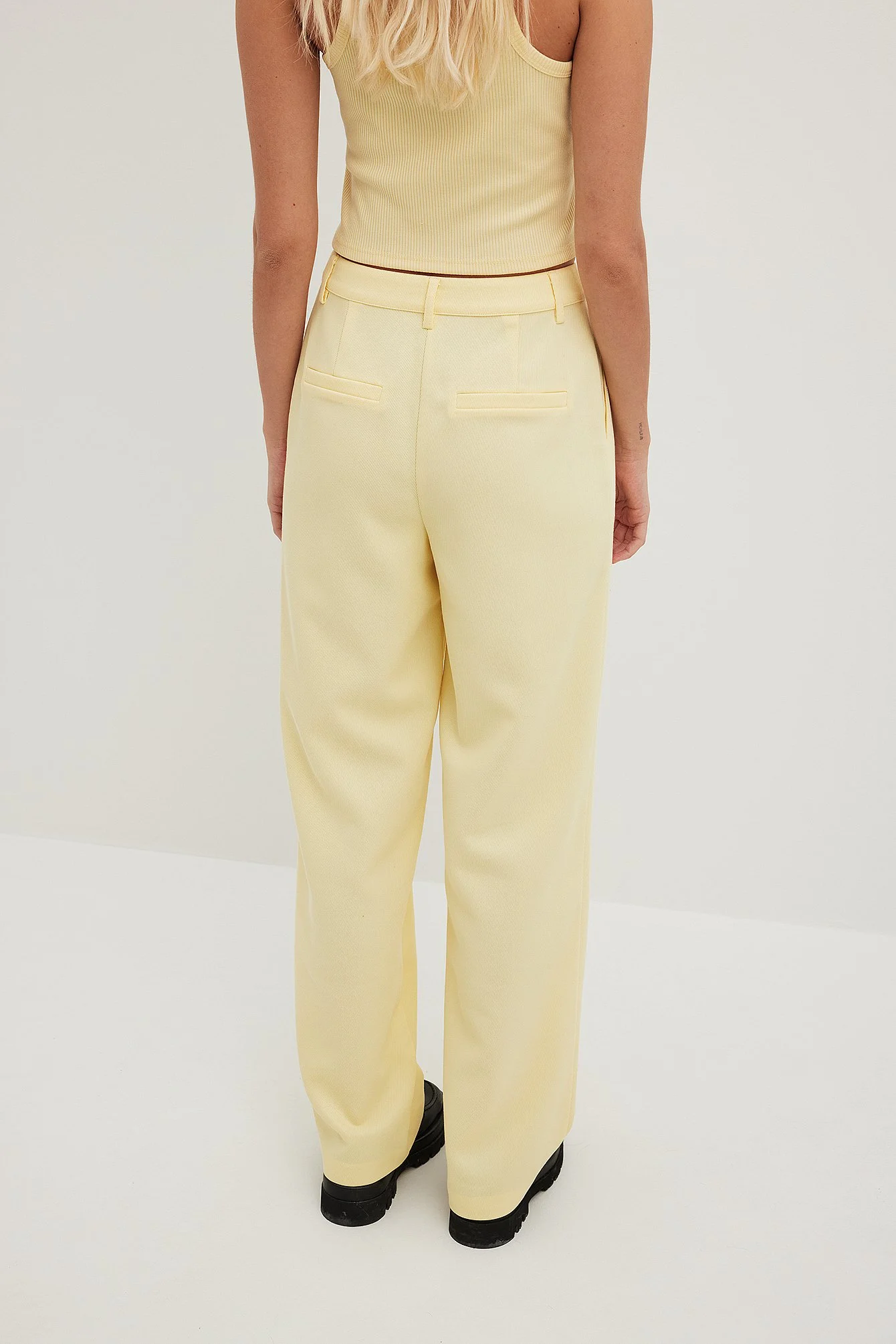 High Waisted Suit Trousers