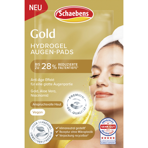 SCHAEBENS Gold Hydrogel Augen-Pads  2 St  Gesichtsmaske