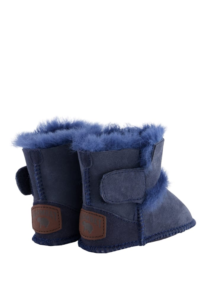 Warmbat Hausschuhe Hay Baby Bootie in Dark Navy günstig kaufen