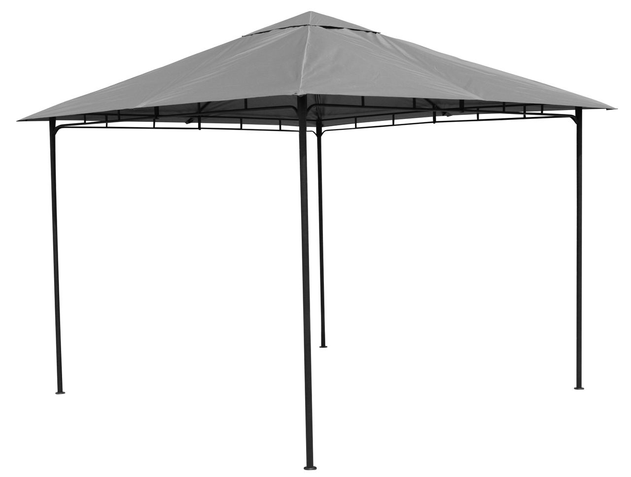 Grasekamp Pavillon Rimini Flex 3 x 3 m Grau Party Zelt Antik Garten