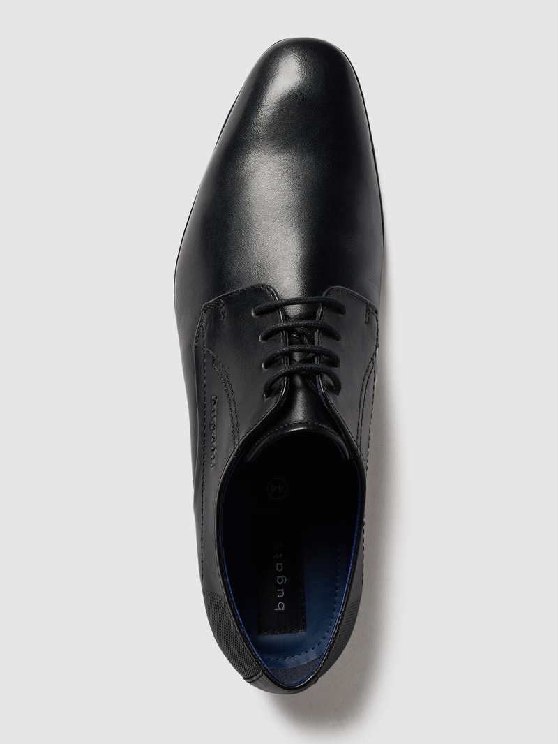 Derby aus Leder Modell 'Mattia' in schwarz