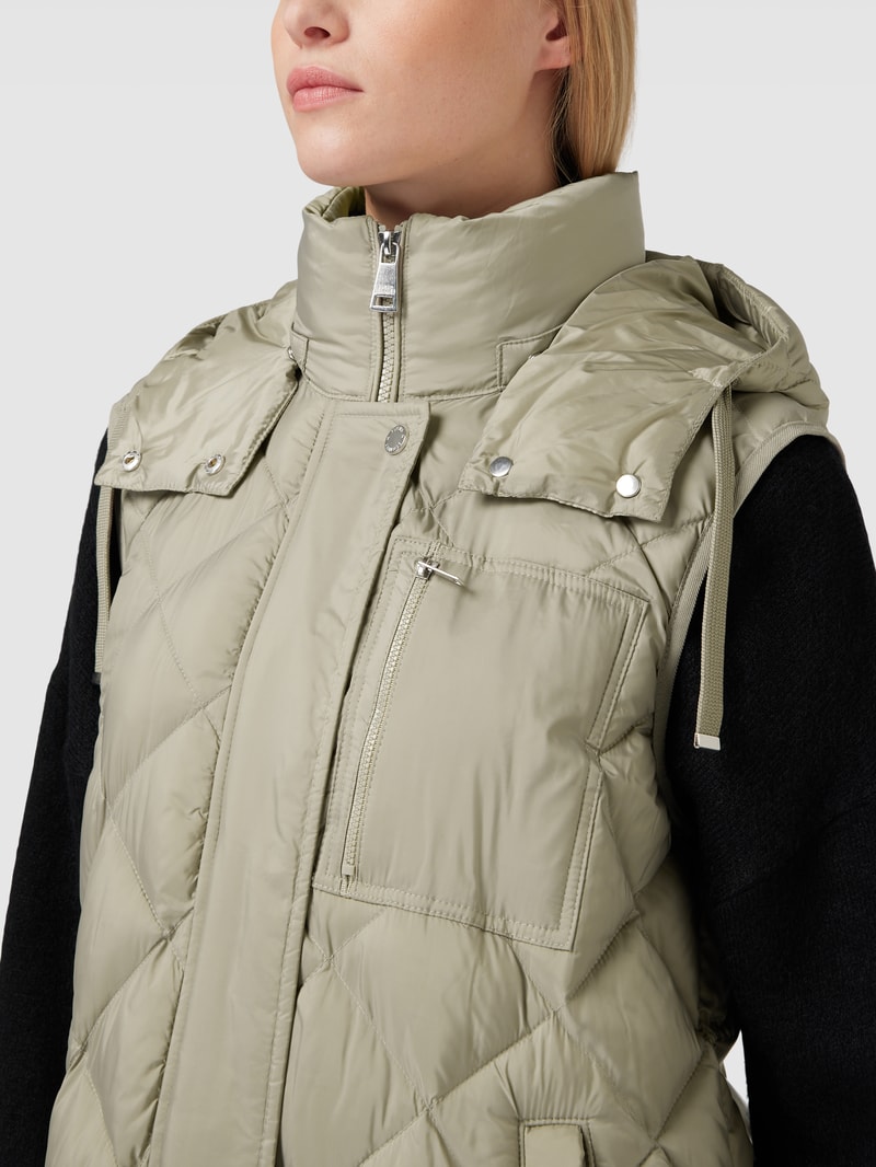 Weste mit herausnehmbarer Kapuze in khaki